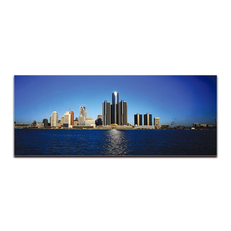 Detroit Skyline (Reverse-Printed Acrylic)