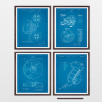 Cinema Patent Collection // 4 Print Set // Blueprint (8" W x 10" H)