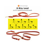 8 Way Lead ™ // Tan // 6ft (Medium Dog)