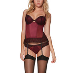 Dark Romance Padded Corset // Cabernet (XS)