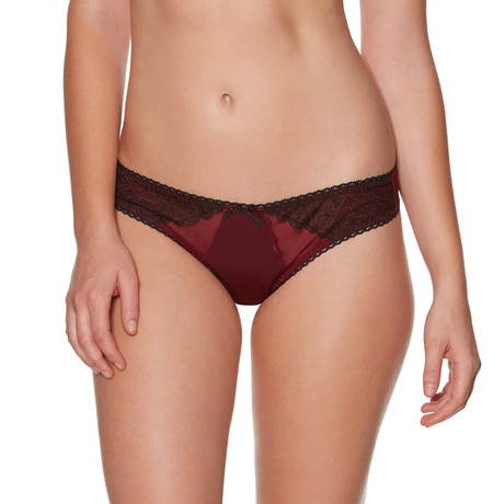 Dark Romance Thong // Cabernet (XS)