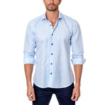 THOMAS Button-Up // Light Blue Stripe (M)