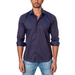 Jared Lang // THOMAS Button-Up // Dark Purple (2XL)