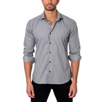 THOMAS Button-Up // Grey Gingham (L)