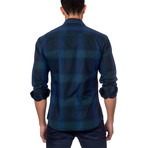Jared Lang // THOMAS Button-Up // Dark Blue Large Check (L)