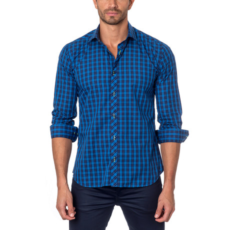 OTT Button-Up // Blue Check (L)