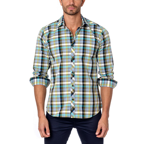 OTT Button-Up // Grey Multi Gingham (M)