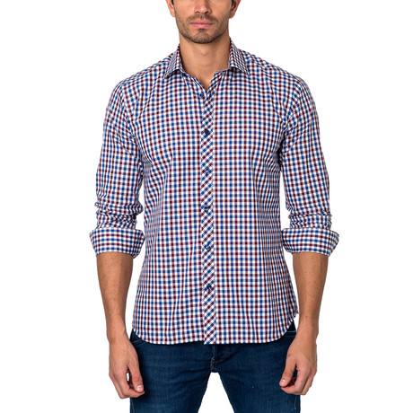 OTT Button-Up // Blue + White Gingham (M)