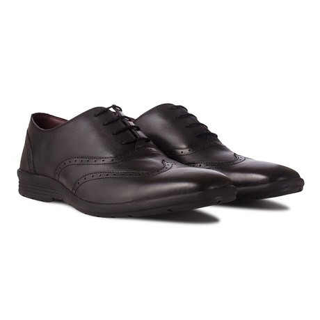 George Leather Oxford Shoe // Black (UK: 7)