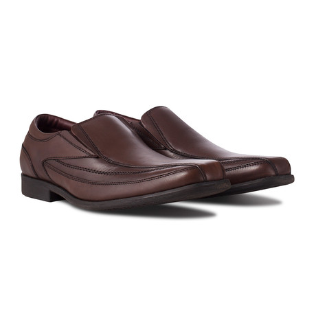 Charles Leather Slip Shoe // Brown (UK: 7)