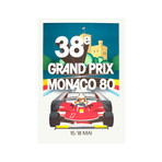 Grognet  // Monaco Grand Prix 1980  // 1980 Lithograph