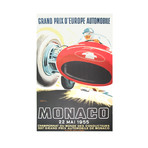 Jean Ramel // Monaco Grand Prix 1955 // 1985 Lithograph