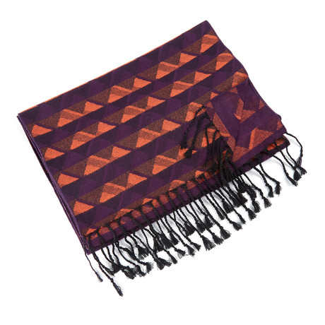 Bub Moda // Bold Zig Zag Scarf // Orange