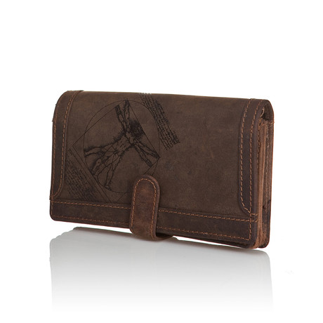 Sahra Vintage Anatomy Wallet // Brown