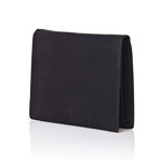 Country Leather 2 Piece Portfolio Wallet // Black