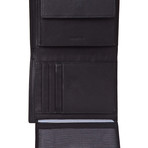 Country Leather 2 Piece Portfolio Wallet // Black