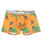 Birdie Boxer-Brief // Orange + Green (M)