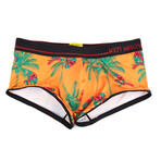 Birdie Lowrise Trunk // Orange + Green (L[34-36''])