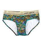 Camo Brief // Black + Gold + Green (L[34-36''])