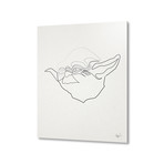 Star Wars // One Line Yoda // Aluminum Print (16"L x 20"H)