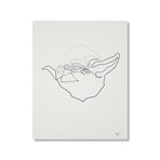 One Line Yoda (20"H x 16"W x 1.5"D)