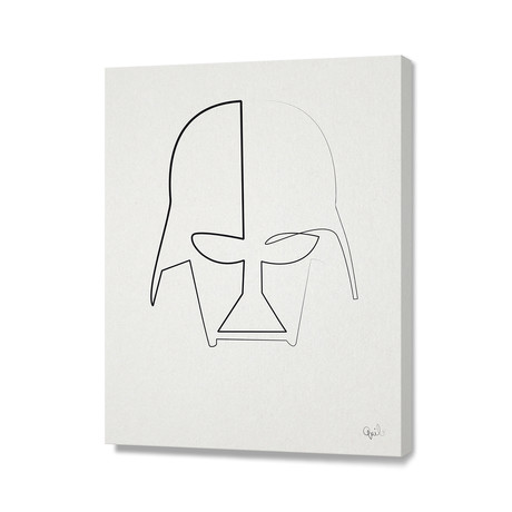One Line Vader (20"H x 16"W x 1.5"D)