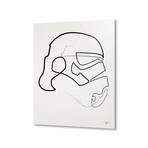 Star Wars // One Line Storm Trooper // Aluminum Print (16"L x 20"H)