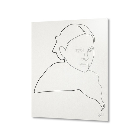 Star Wars // One Line Padme // Aluminum Print (16"L x 20"H)