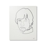 Star Wars // One Line Luke // Aluminum Print (16"L x 20"H)