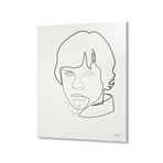 Star Wars // One Line Luke // Aluminum Print (16"L x 20"H)