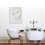 Star Wars // One Line Luke // Aluminum Print (16"L x 20"H)