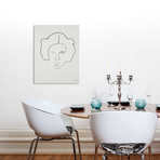 Star Wars // One Line Leia // Aluminum Print (16"L x 20"H)