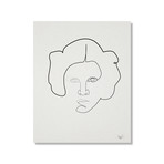 One Line Leia (20"H x 16"W x 1.5"D)