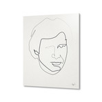 Star Wars // One Line Han // Aluminum Print (16"L x 20"H)
