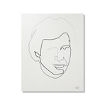 Star Wars // One Line Han // Aluminum Print (16"L x 20"H)