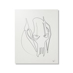 Star Wars // One Line Grievous // Aluminum Print (16"L x 20"H)