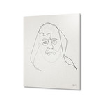 Star Wars // One Line Obi Wan Kenobi // Aluminum Print (16"L x 20"H)