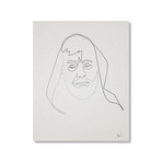 One Line Obi Wan Kenobi (20"H x 16"W x 1.5"D)