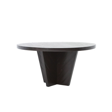 Suki Round Dining Table // Burnished Black