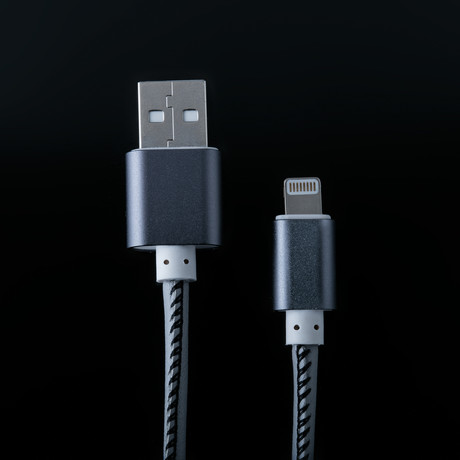 Luxe USB Cable // Gray (iPhone: 39"L)