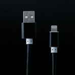 Luxe USB Cable // Black (iPhone // 8"L)