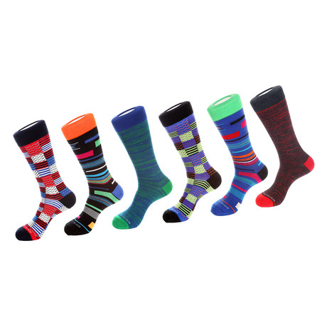 Dress Socks // Static Mix // Pack of 6