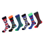 Dress Socks // Static Mix // Pack of 6