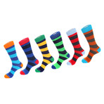 Dress Sock // Thick Stripe // Pack of 6