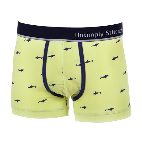 No Show Boxer Trunk // Sharks (S (30"-32"))