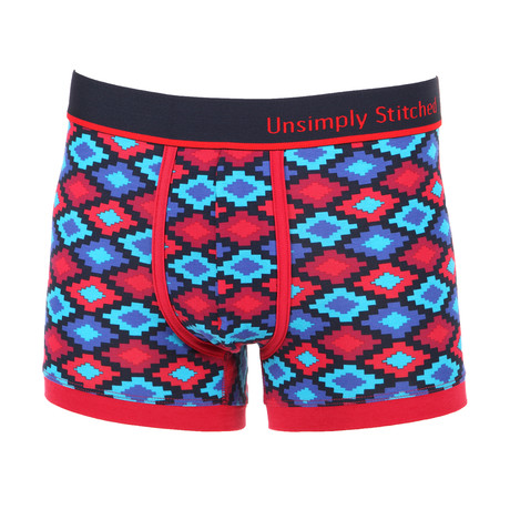 Boxer Trunk // Red Aztec (S (30"-32"))