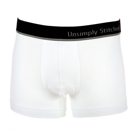 No Show Boxer Trunk // Solid White (XL (40"-42"))