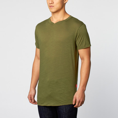 Burnside Tee // Olive Slub (S)