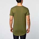 Burnside Tee // Olive Slub (XL)