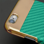 Curve iPhone Case // Rose Gold Grace Blue (iPhone 6S/6)